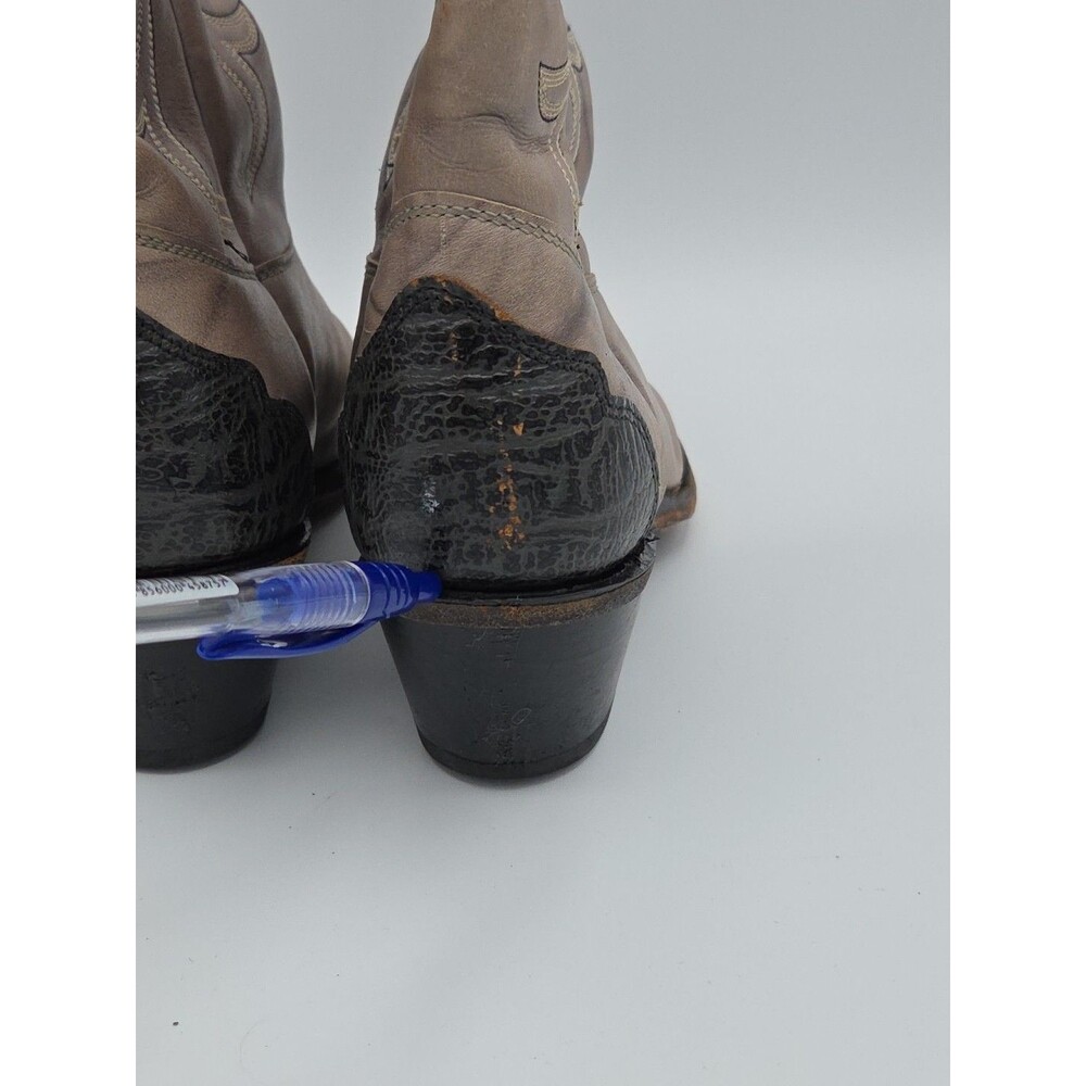 Texas Brand Boots Gray/Black Women’s Size 7.5 M Pointed Toe Cowboy Western - Picture 8 of 8